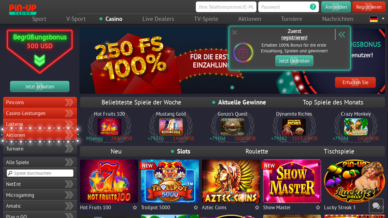 pin up casino online