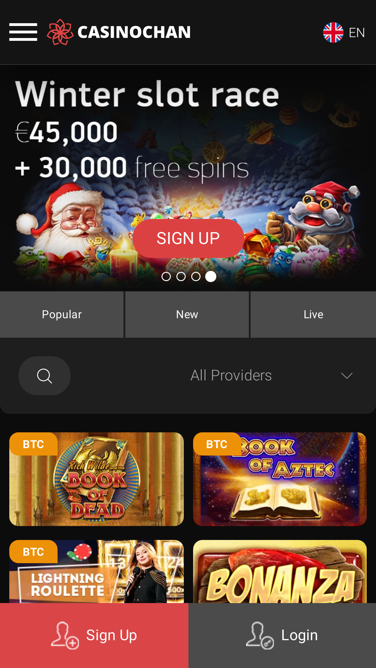 Casinochan Screenshot Casinochan Screenshot