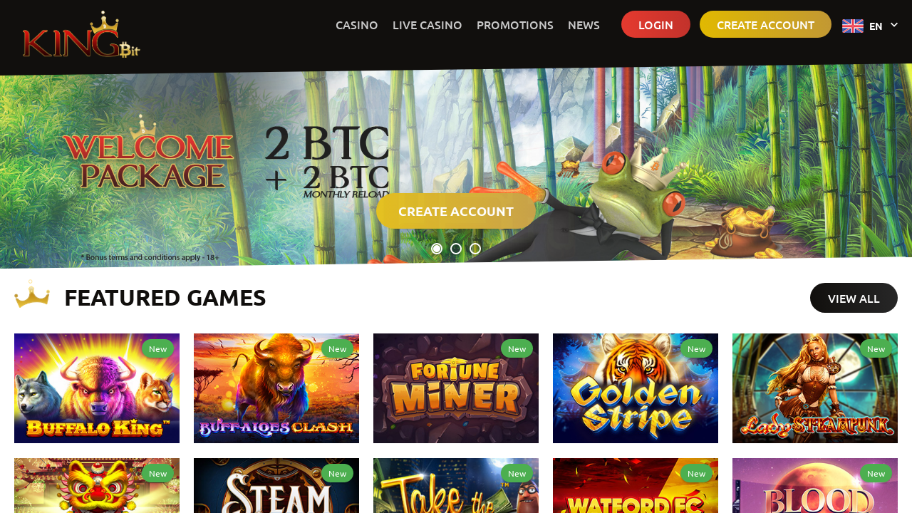 KingBit Casino Screenshot KingBit Casino Screenshot