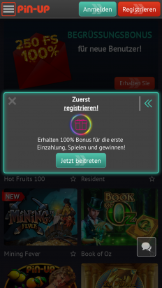 Pin-Up Casino Screenshot