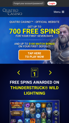 Quatro Casino Screenshot