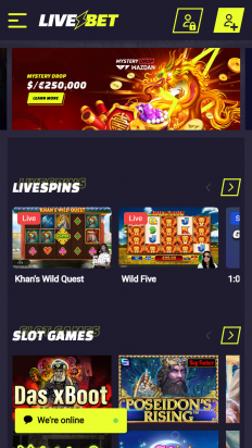 LiveBet Screenshot