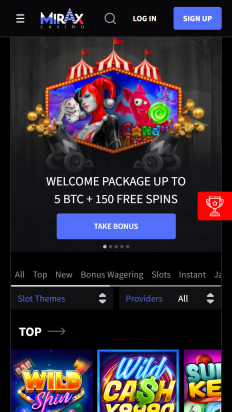 Mirax Casino Screenshot