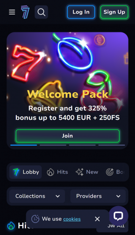 App di 7Bit Casino Homepage