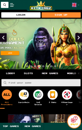 Bitkingz Casino Apps Homepage