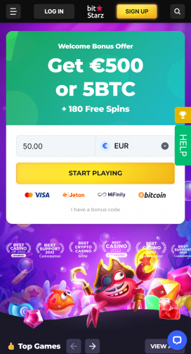 Bitstarzs Homepage