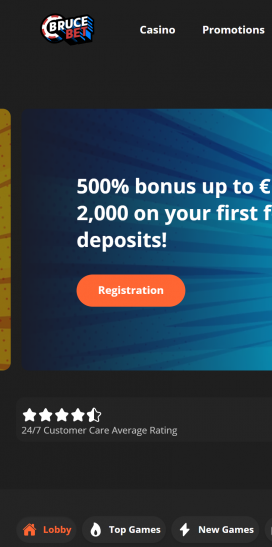 Aplikacje kasynowe Bruce Bet Homepage