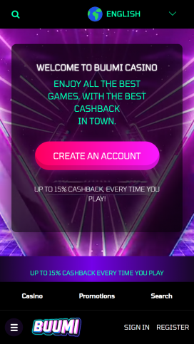 Buumi App Homepage