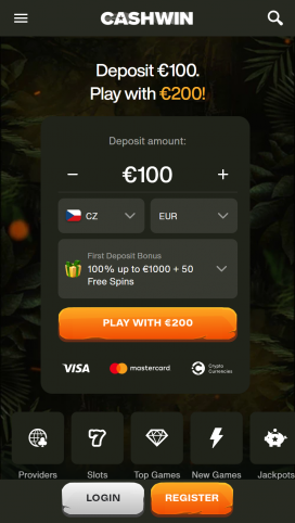 CashWin Casino-apper Homepage