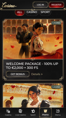 Casina Casino Apps Homepage