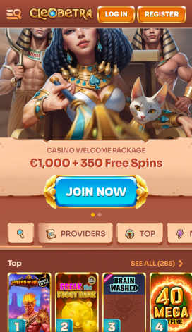 Cleobetra Casino Apps Homepage