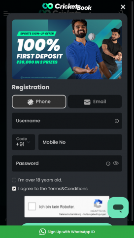 CricketBook Apps Homepage