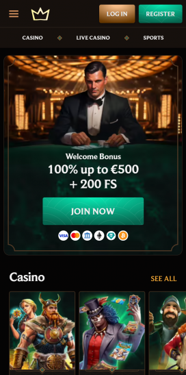 App di CrownPlay Casino Homepage