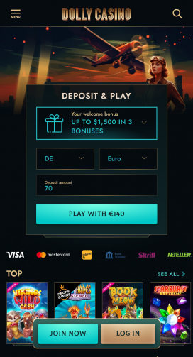 Dolly Casino Apps Homepage