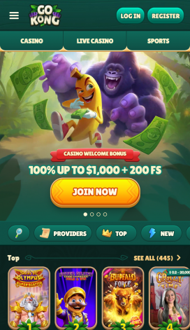 GoKong Casino Apps Homepage