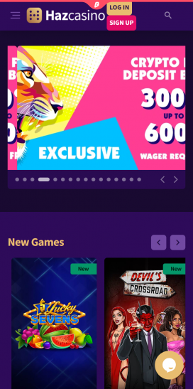 تطبيقات كازينو Haz Homepage