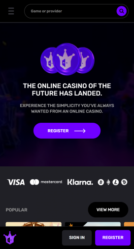 Joker.io mobil Homepage