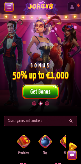 App di Joker8 Casino Homepage