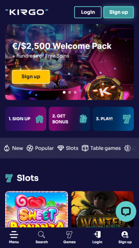 Kirgo Casino Apps Homepage