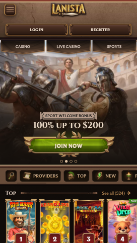 Lanista Casinos Homepage