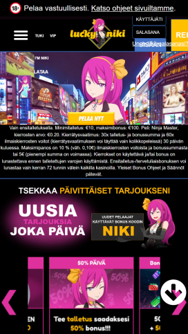 Lucky Niki Apps Homepage