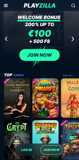 Playzilla Apps Homepage