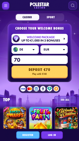 Polestar Casino Apps Homepage