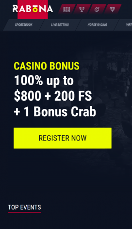 App di Rabona Casino Homepage