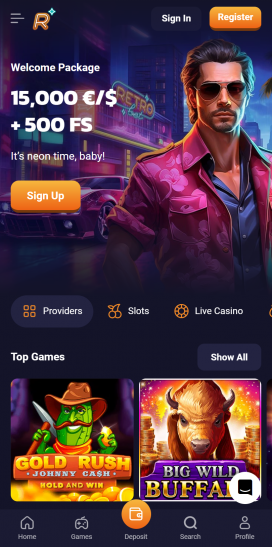 Retrobet Apps Homepage