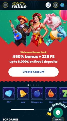 App di Rollino Casino Homepage