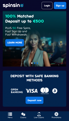 Spinsino Apps Homepage