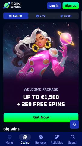 SpinWinera Apps Homepage