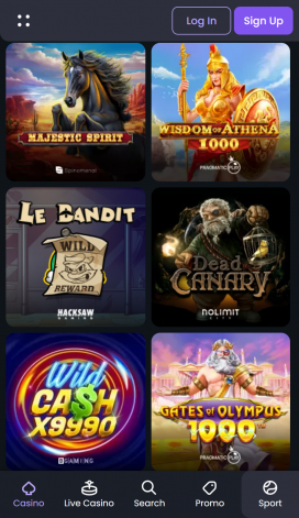 SpinyBet Apps Homepage