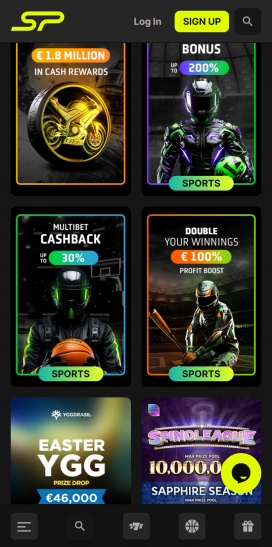 StakePrix Casino Apps Homepage