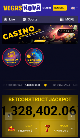VegasNova Apps Homepage