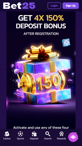 Bet25 Apps Homepage