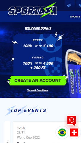 Εφαρμογές Sportaza Homepage