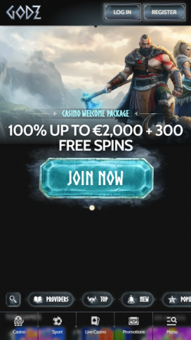 Godz Casino Apps Homepage
