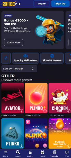 Slotobit Apps Homepage