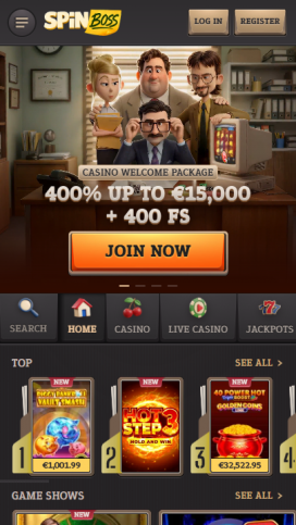 SpinBoss Apps Homepage