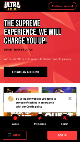 UltraCasino Apps Homepage