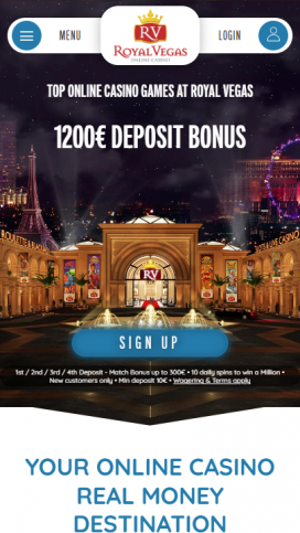 Royal Vegas Apps Homepage