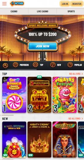 Wyns Casino Apps Homepage