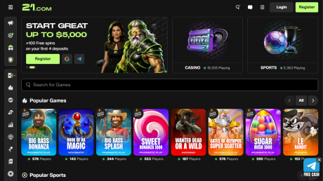 21.coms Homepage