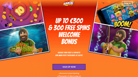 Amok Casinos Homepage