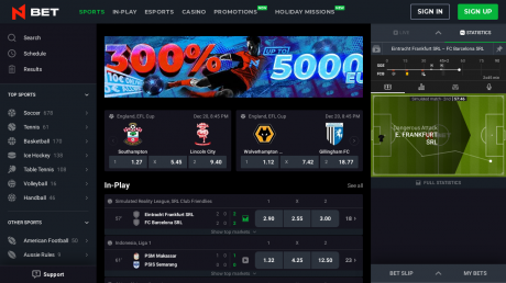N1Bets Homepage