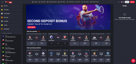 1RedBets Homepage
