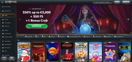 Astromania Casinos Homepage