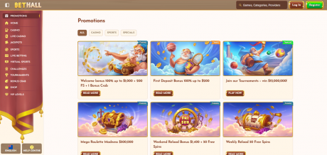 BetHalls Homepage