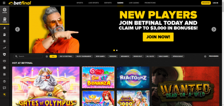 كازينو Betfinal Homepage